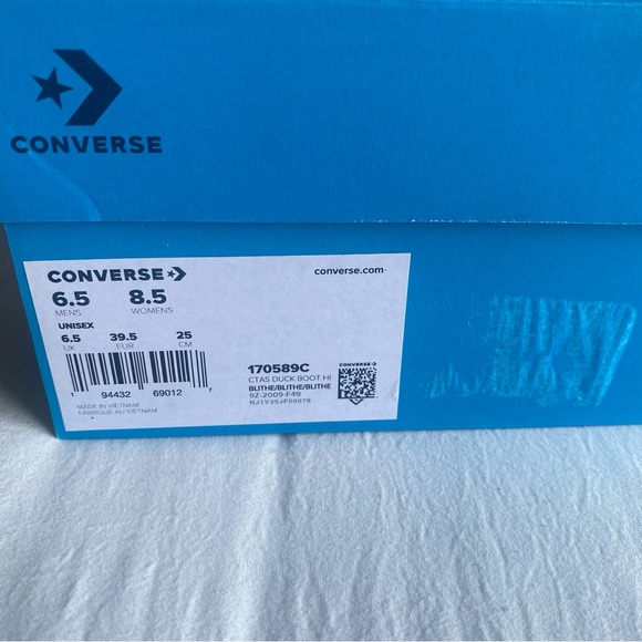 Ambush x Converse CTAS Duck Boot in Blue Size 8.5 - Picture 4 of 11